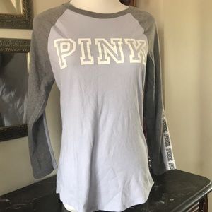 Pink Victoria’s Secret baseball T-shirt